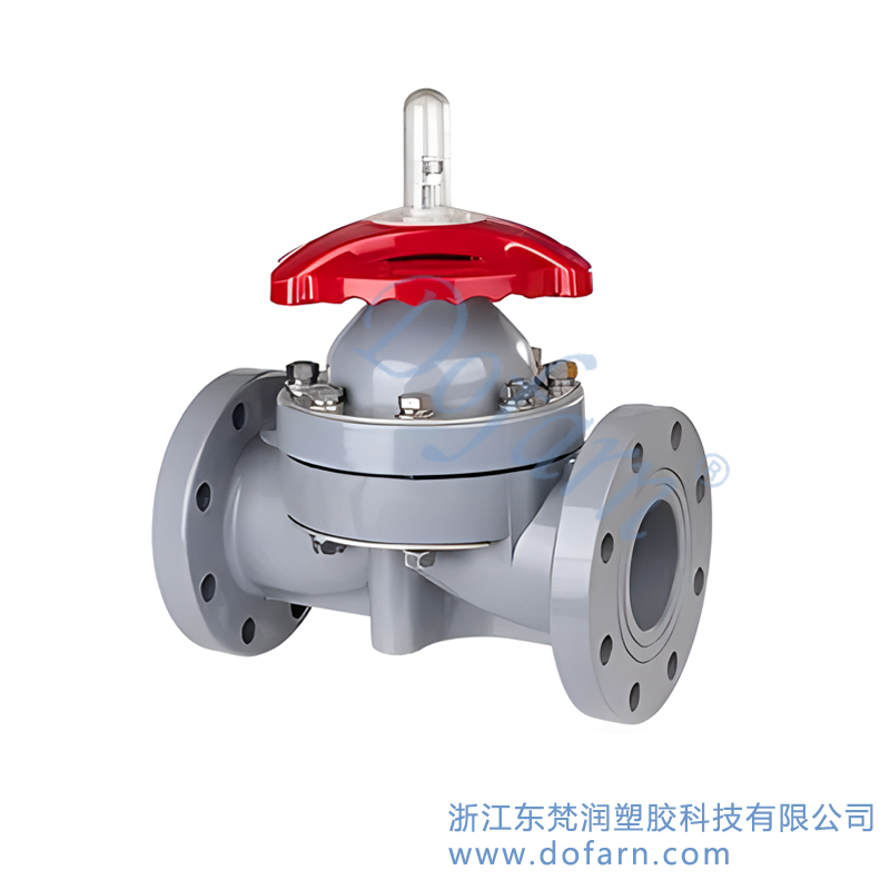 CPVC法兰隔膜阀